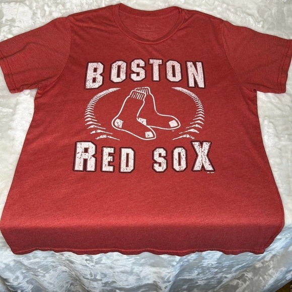 Majestic Threads Men's Red Boston Red Sox Short Sleeve Crew Neck T-Shirt XL - Picture 2 of 7